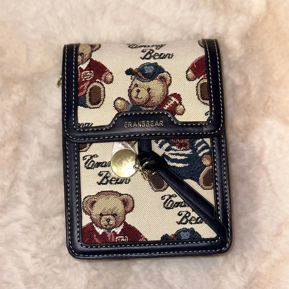 AG Collective Bear Mobile Phone Shoulder Bag Mini Cute Crossbody Bag For Women