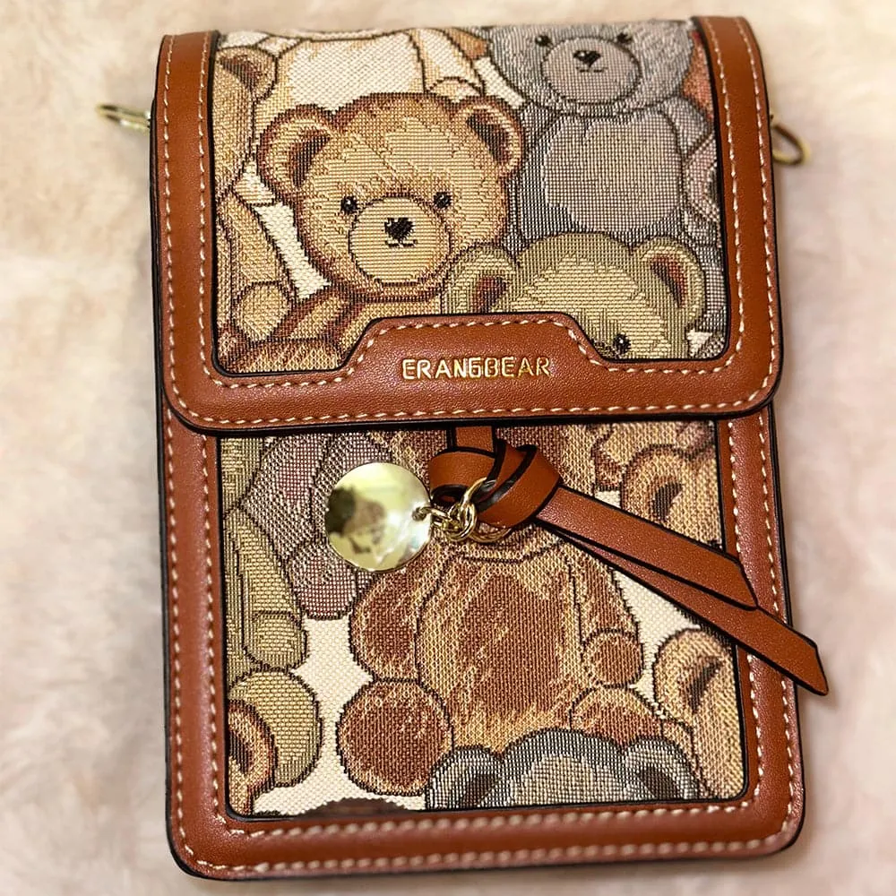 AG Collective Bear Mobile Phone Shoulder Bag Mini Cute Crossbody Bag For Women