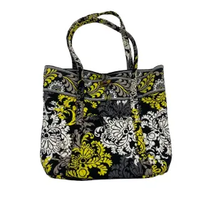 BLACK & YELLOW TOTE by VERA BRADLEY Size:MEDIUM