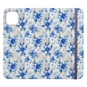 Blue Floral III Wallet Case