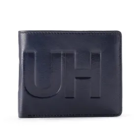 BOSS Printed HUGO logo Bi-Fold Wallet - NVY