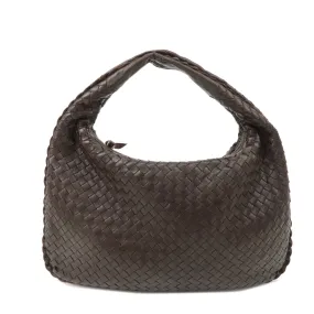 BOTTEGA VENETA Hobo Intrecciato Leather Shoulder Bag Brown 115653