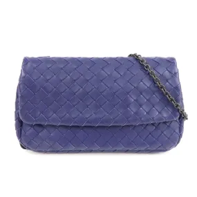 BOTTEGA VENETA Intrecciato Leather 2WAY Shoulder Bag Purple 310774