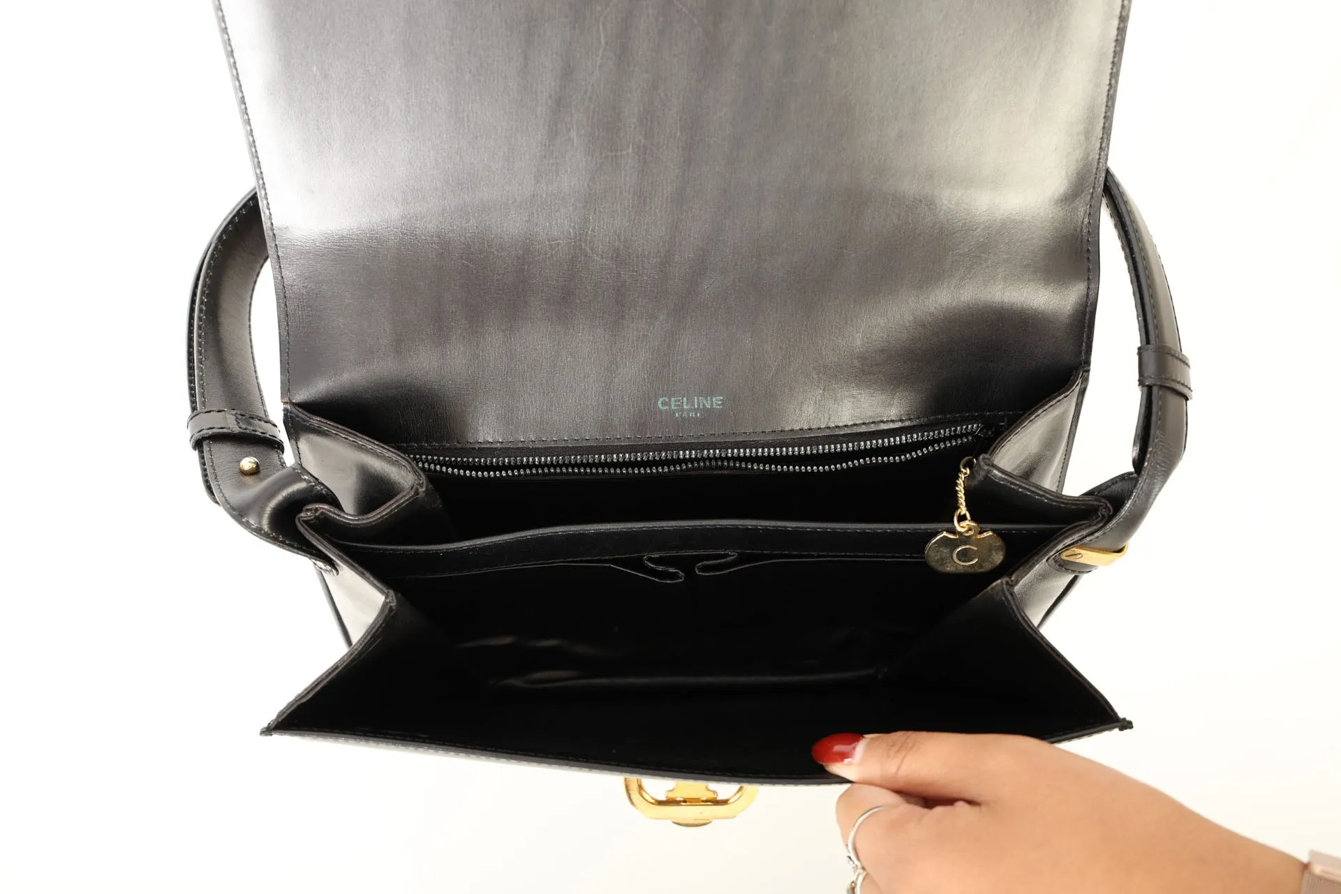 Celine Boxcalf Shoulder Bag