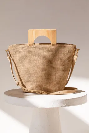 Gotta Go Natural Wooden Handle Purse