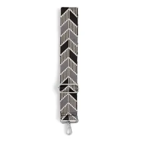 Interchangeable Bag Strap - Grey Chevron