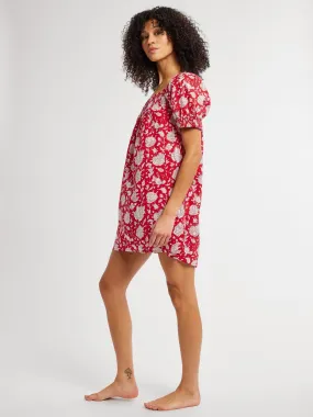 Jane Dress in Red Zinnia