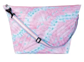 Pink quilted Weekender Bag