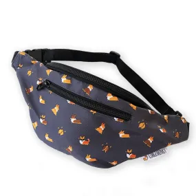 "Cool Corgis" Gray Fanny Pack