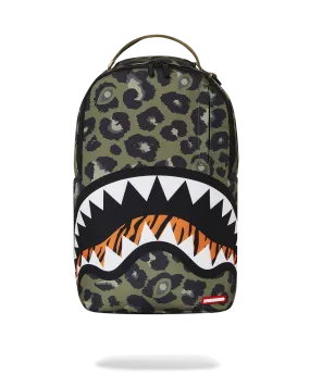 Sprayground Feastin Beastin Backpack - Green Camo / Black